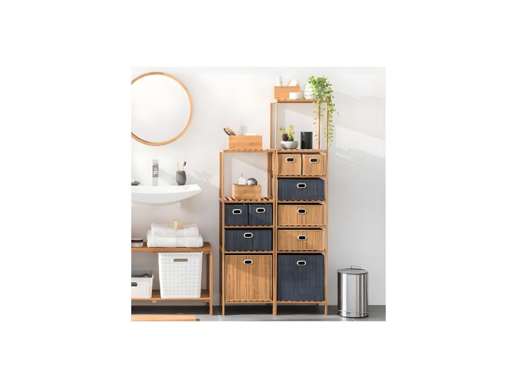 Etagère de rangement Colonne 6 niveaux en Decohaute H 145 cm FMXS60184