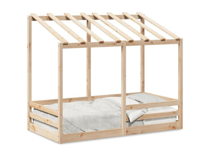 Lit pour enfant sans matelas 80x160 cm bois massif de pin QAOA14121