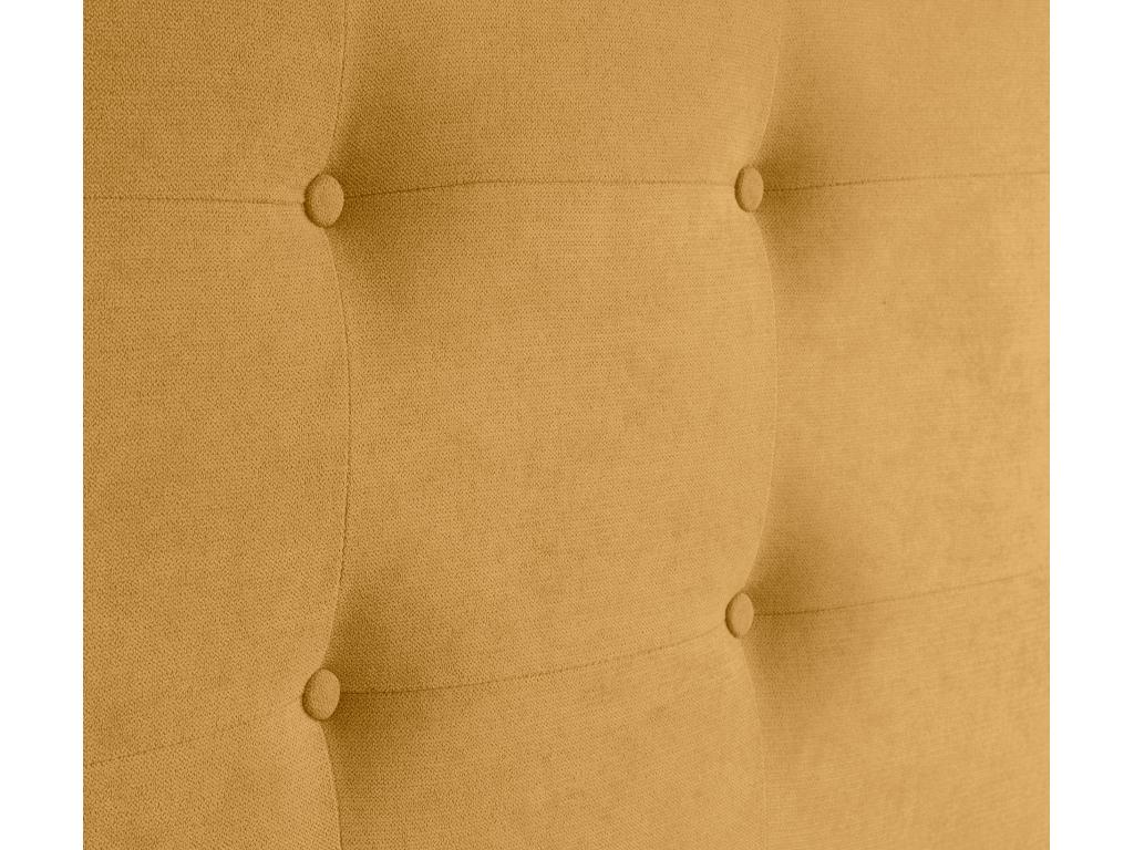 Chezlova Tête de lit en tissu Aqualine capitonné 105x115cm avec pieds pour lits 105 - Moutarde ZION60597