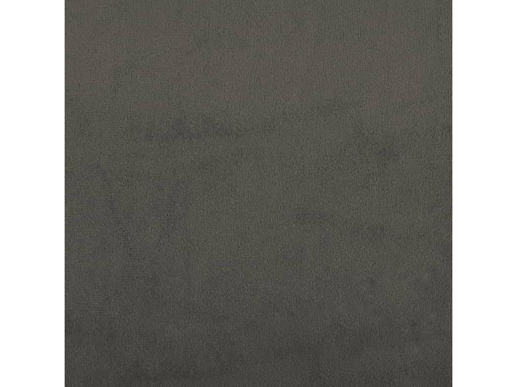 Cadre de lit avec tête de lit gris foncé 120x190 cm velours MXYK14964