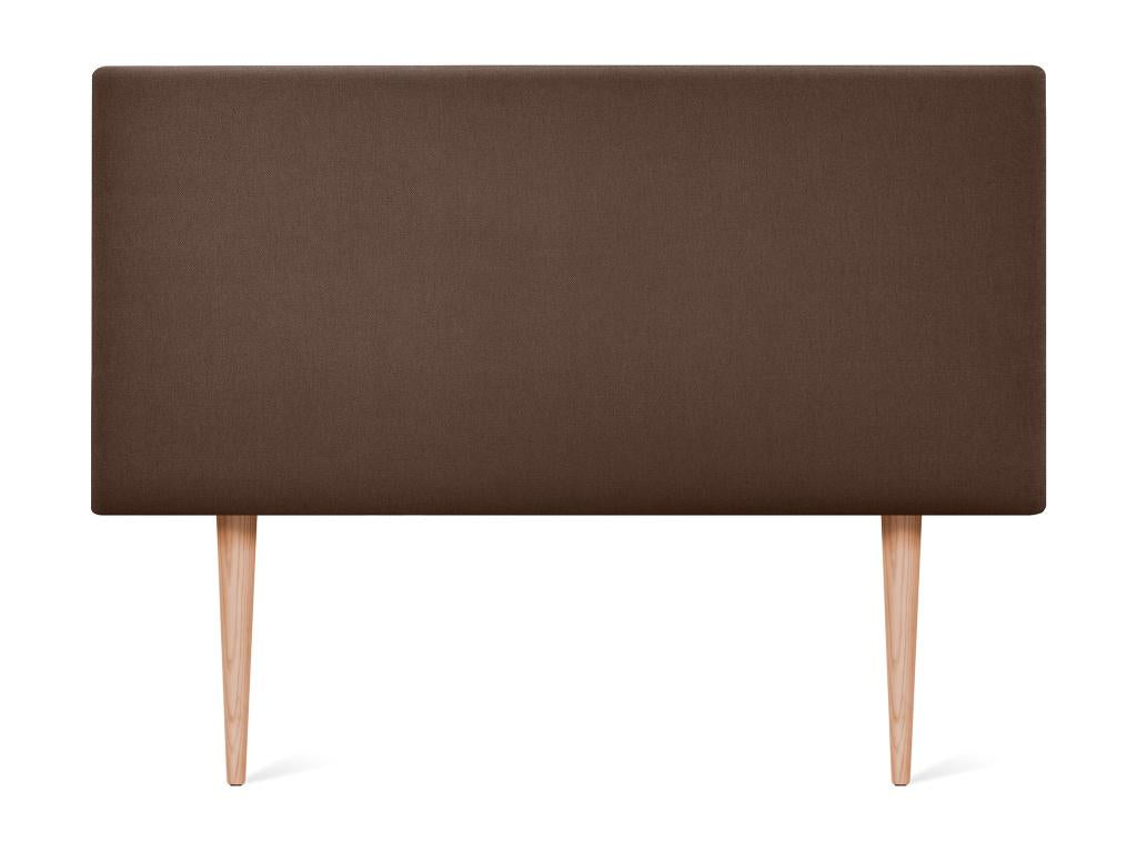Chezlova Tête de lit en tissu Aqualine lisse 110x105cm avec pieds Lits 105 - Marron SVIU52160