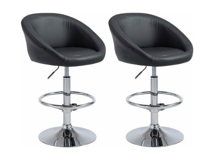 Lot de 2 tabourets noirs 55x51x106 cm TDB10062 VXGG08957