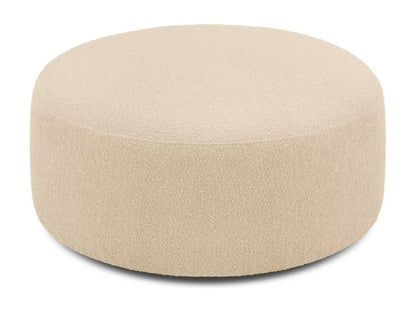 Chezlova - Pouf pivotant Chezlova en bouclé beige - 80x80x36cm UOAL98851