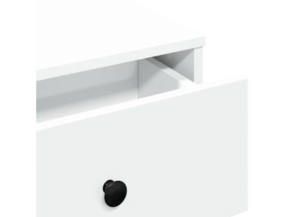 Table basse blanc 60x45x31 cm bois d'ingénierie QNFP34257