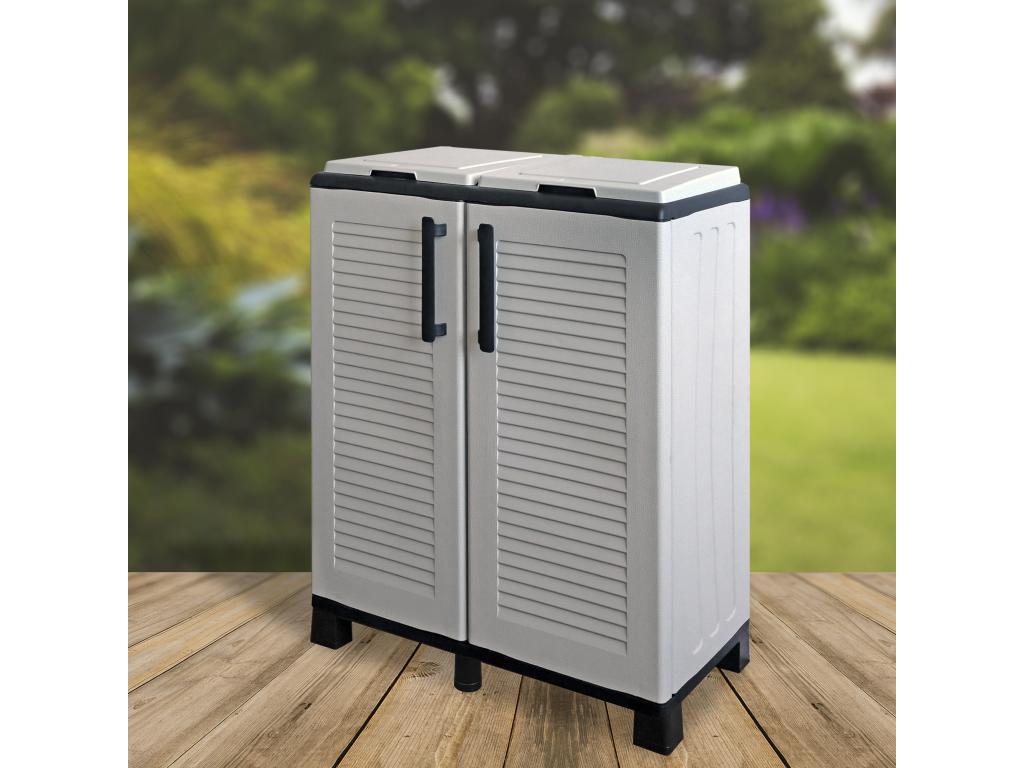 Demi-penderie en polypropylène de l'éco ligne pratique pour tirer pleinement parti de l'espace l 680 x p370 xh 900 mm. YTKA64441