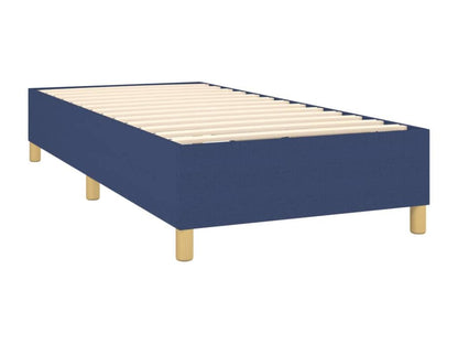 Lit à sommier tapissier avec matelas et LED Bleu 80x200 Tissu PSEU57615