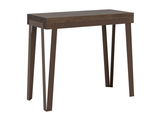 Console extensible 90x40/300 cm Chezlova Premium Noyer cadre Ruille QDWD05733