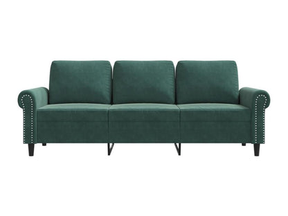 Canapé à 3 places Vert foncé 180 cm Velours ASNV70313