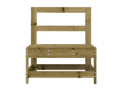 Canapé central de jardin bois de pin imprégné WJUB05896