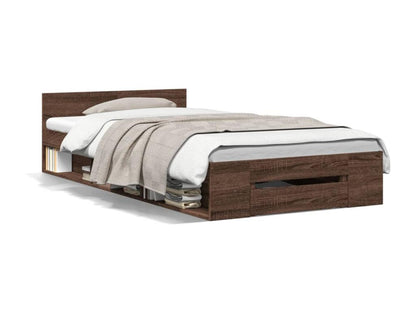 Cadre de lit avec tiroir sans matelas chêne marron 90x190 cm YGAD72211