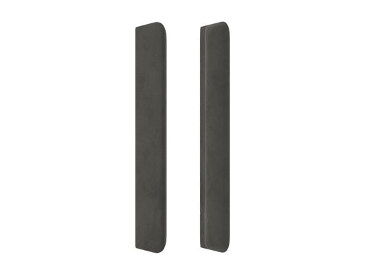 Tête de lit avec oreilles Gris foncé 103x16x118/128 cm Velours ZHBQ12474
