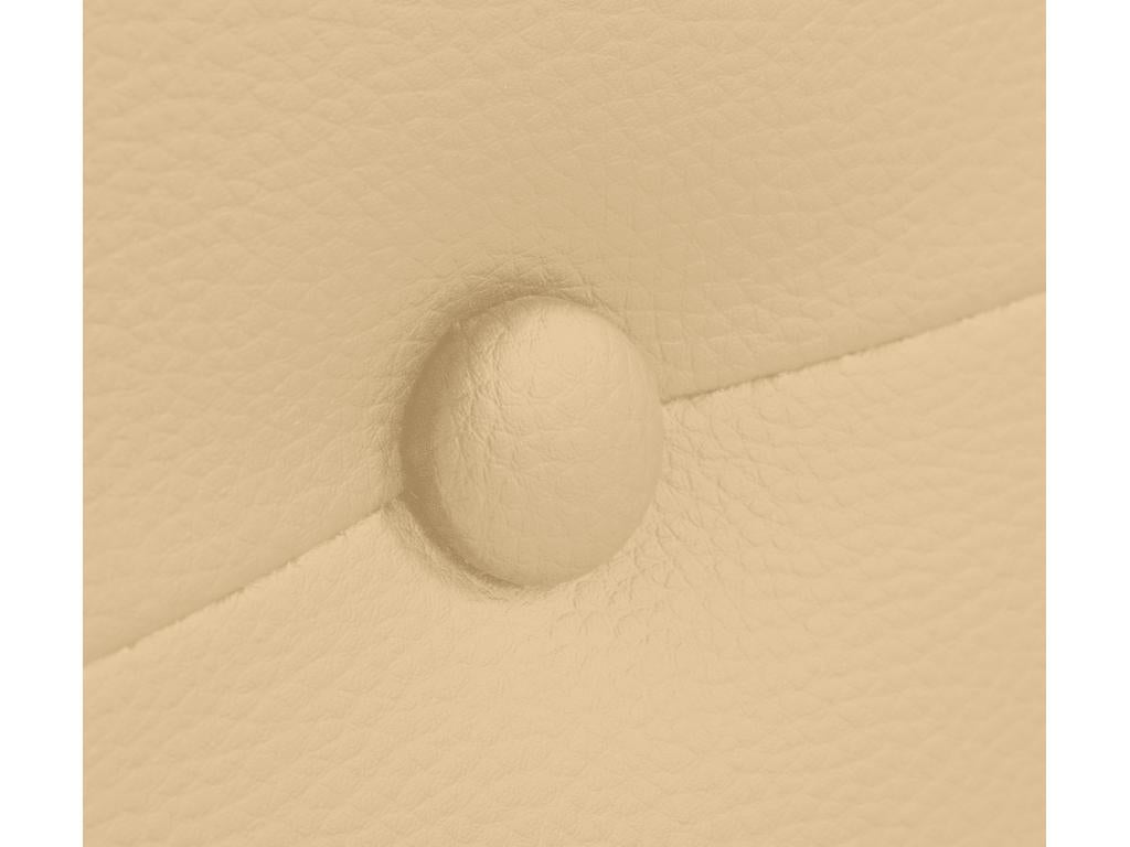 Chezlova Tête de lit similicuir avec Boutons 135x50cm Lits 120/135 - Vanille MVOU24514