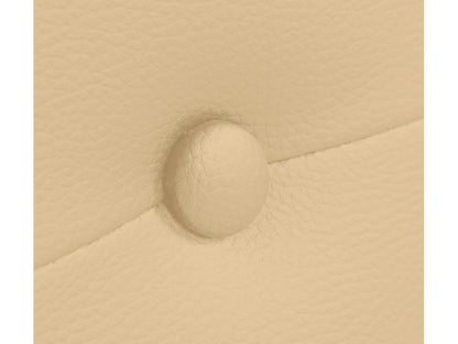 Chezlova Tête de lit similicuir avec Boutons 135x50cm Lits 120/135 - Vanille MVOU24514