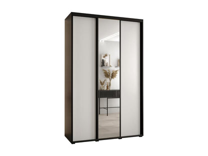ARMOIRE Chezlova 3 À PORTES COULISSANTES 235.2/160/60 3 portes Noir/Blanc/Noir FEON82646
