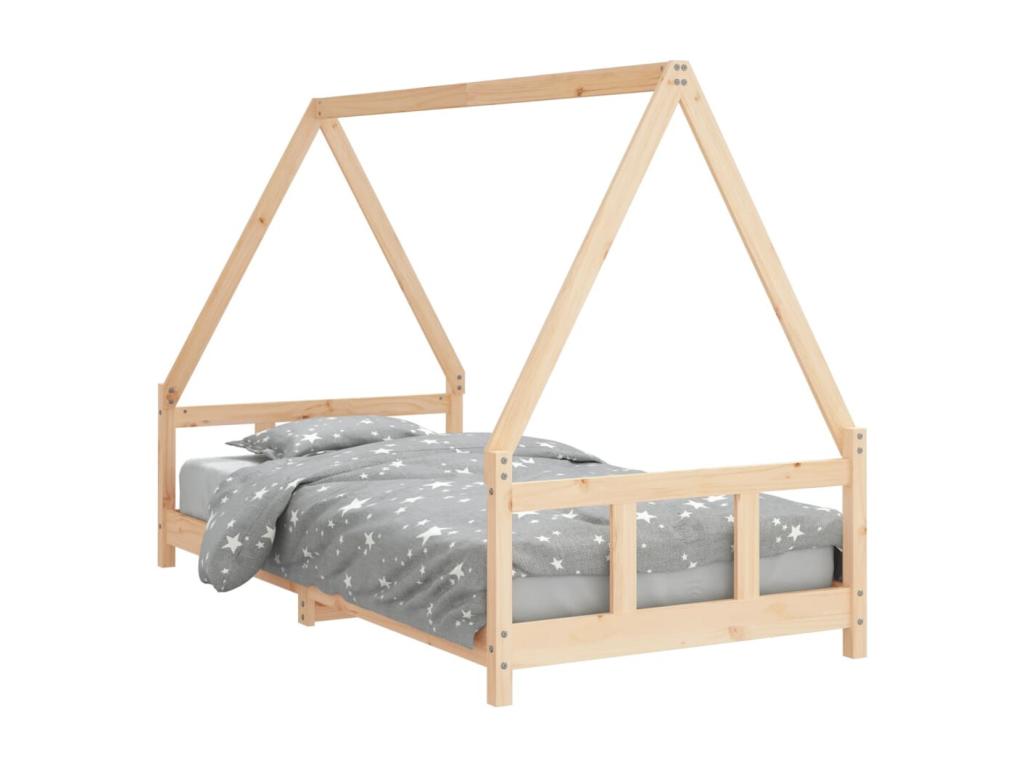 Cadre de lit pour enfant 90x190 cm Bois de pin massif VBMF92162
