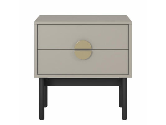 Table de chevet - 55 cm - Chezlova gris-beige - Chezlova MNMH29937