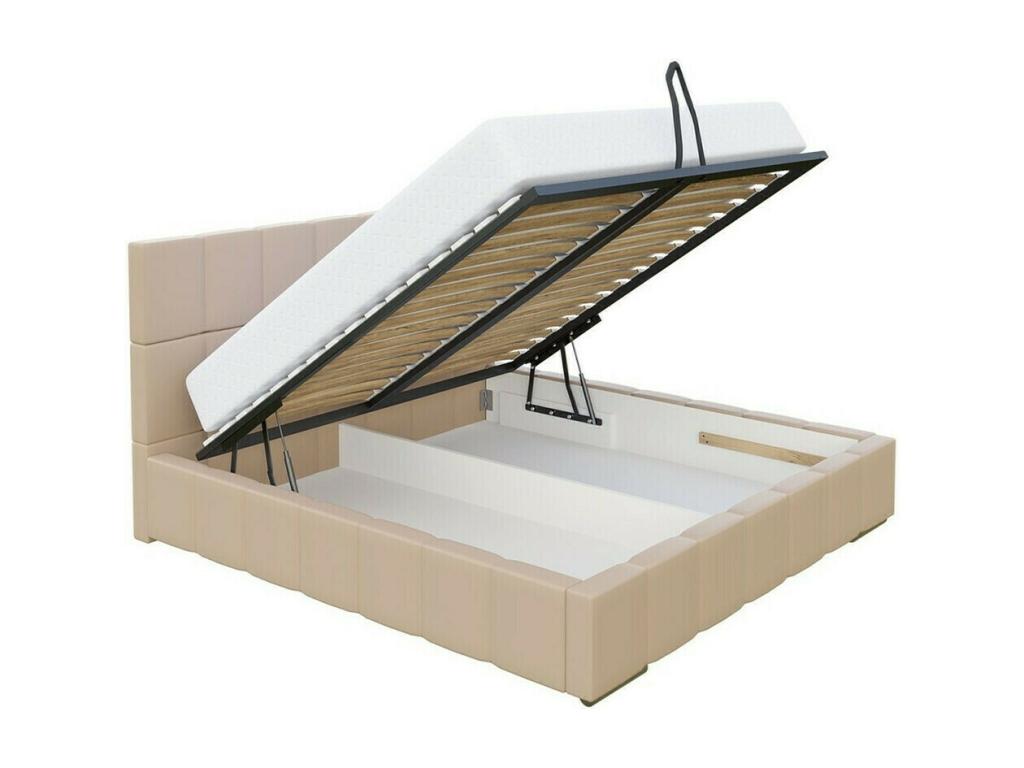 Lit Chezlova 120 Double Turquoise 140x200 Tapisserie Sommier à Chezlova 158x222x92cm FWOV01640