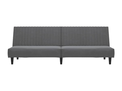 Canapé-lit à 2 places gris velours foncé FZGK88191