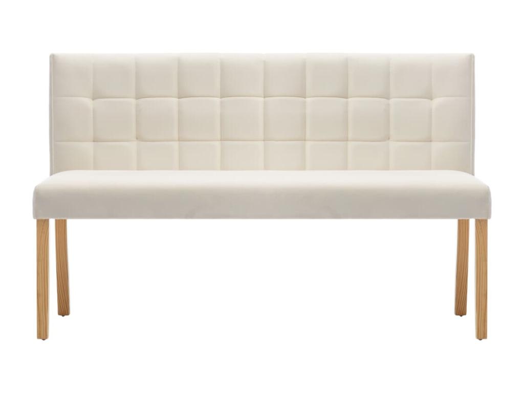 Banc 140cm Crème Tissu PYRC80389