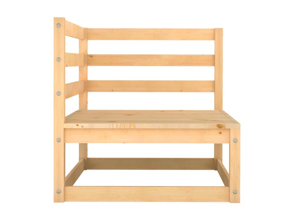 Salon de jardin 2 pcs bois de pin massif QJWW97032