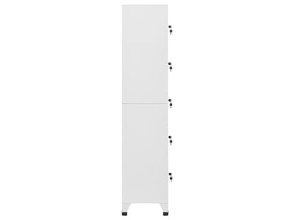 Armoire à casiers Blanc 38x40x180 Acier 3 ZOPY84114