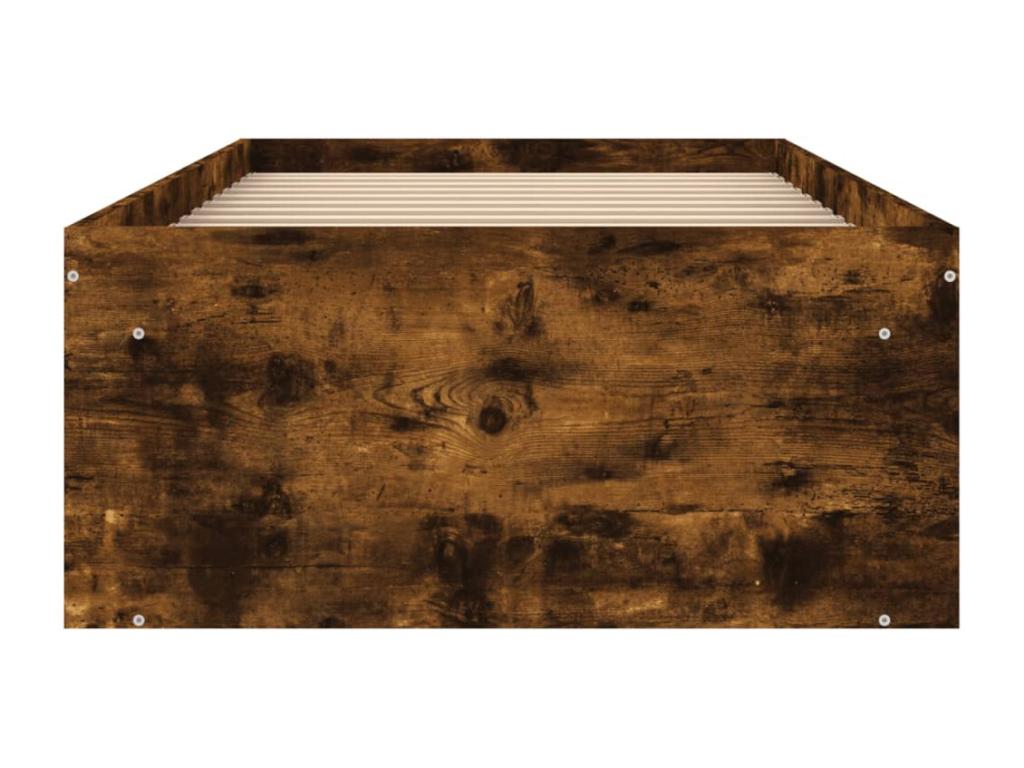 Cadre de lit chêne fumé 75x190 cm petit simple WAIK20510