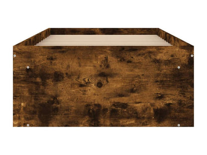 Cadre de lit chêne fumé 75x190 cm petit simple WAIK20510