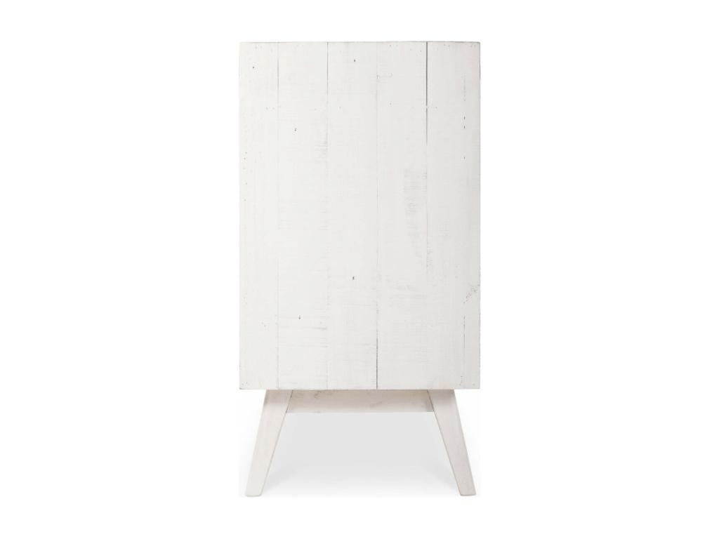 Commode 6 Tiroirs Bois Blanc 130x45x85cm - Decohaute Décoration d'Autrefois UFSK51167