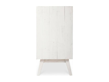 Commode 6 Tiroirs Bois Blanc 130x45x85cm - Decohaute Décoration d'Autrefois UFSK51167