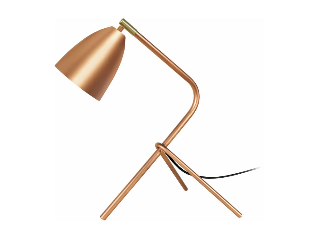 Lampe de bureau trépied métal cuivre 45 cm. HMGW55201