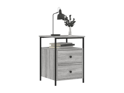 Tables de chevet 2 pièces Chezlova gris 44x45x60cm bois d'ingénierie COSS66603