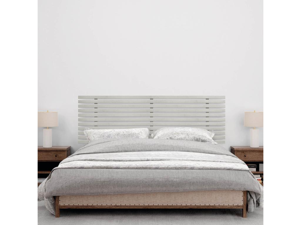 Chezlova Tête de Lit Bois Recyclé Dm Style Japonais avec Pieds 160x115cm Lits 160 - Gris Tribal LIIY08052