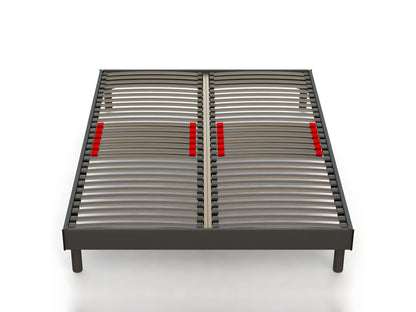 Sommier Chezlova avec curseurs réglables – Gris Anthracite - 140x200 cm FRGK95371