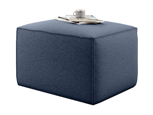 Pouf moderne tissu bleu clair Chezlova 88cm BRRD29522