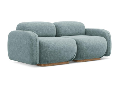 Canapé modulable 3 places en tissu chenille - jeans - Chezlova YWLN36643