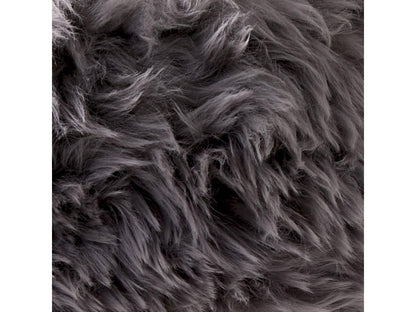 Tabouret bois en peau de mouton VXPB14952