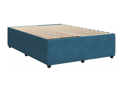 Cadre de lit sans matelas bleu 140x200 cm velours LFHX06644
