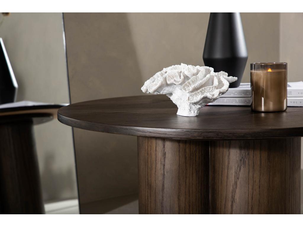 Table basse Chezlova ⌀80cm marron. AEBP19567