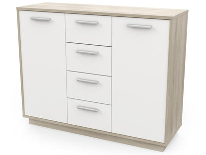 Meuble de rangement Couleuris chêne Chezlova / blanc - longueur 113.1x profondeur 36.3 x hauteur 84.1 cm JJIT94270