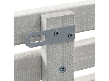 Chezlova Tête de Lit Bois Recyclé Dm Style Japonais avec Pieds 160x115cm Lits 160 - Gris Tribal LIIY08052