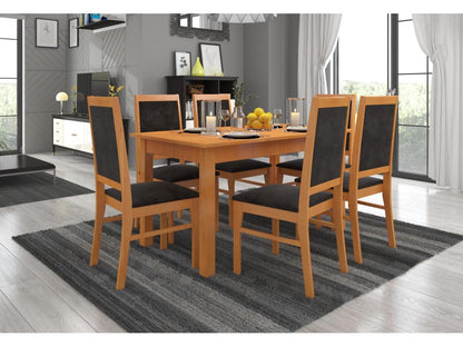 Chaise bois clair de hêtre et tissu Chezlova-Tissu 27111 HIPV22159