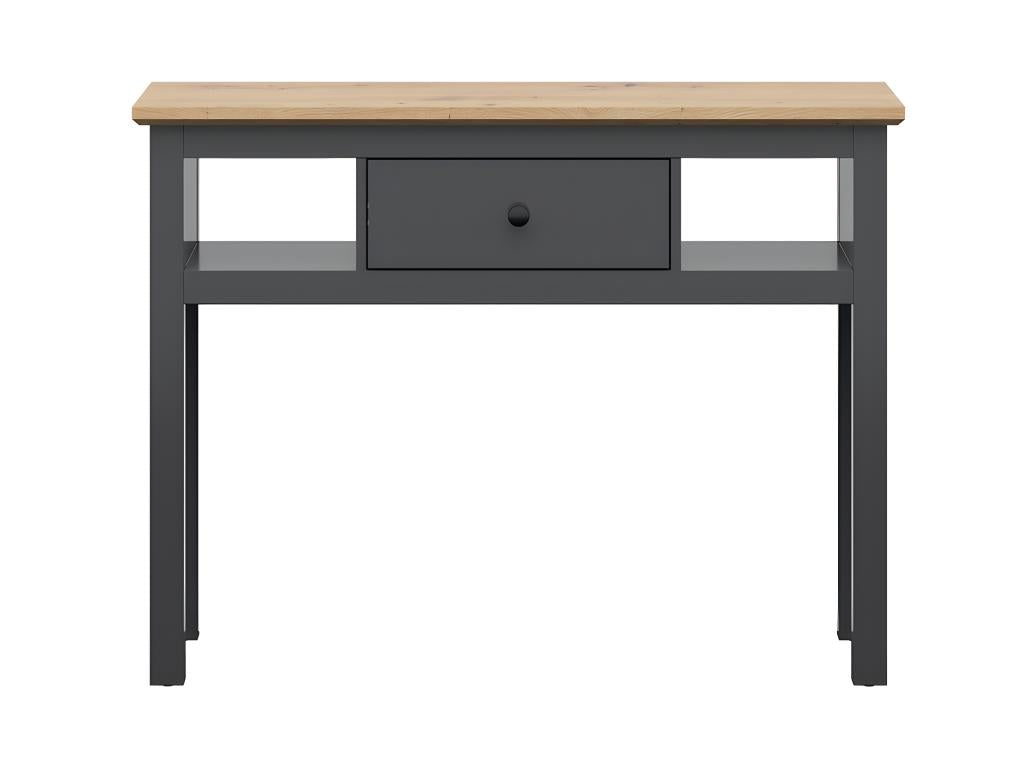 Console 1 tiroir Chezlova Gris anthracite et Bois JJUY17726